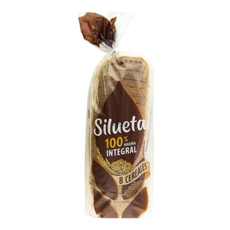 Pan de molde integral Bimbo Silueta 8 cereales 650 g Pan de molde integral Bimbo Silueta 8 cereales 650 g