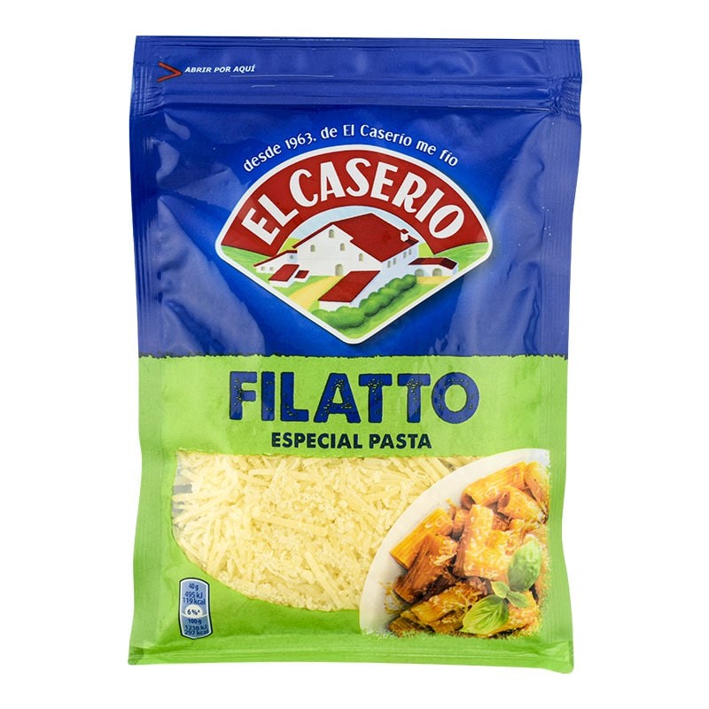 Queso rallado en filatto El Caserio Especial Pasta 80 g Queso rallado en filatto El Caserio Especial Pasta 80 g