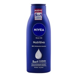 Body milk nutritivo Nivea 5 en 1 Cuidado Completo para piel seca o muy seca 400 ml