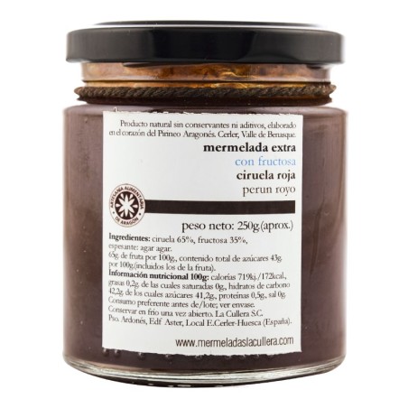 Mermelada de fresas extra con fructosa La Cullera 250 g