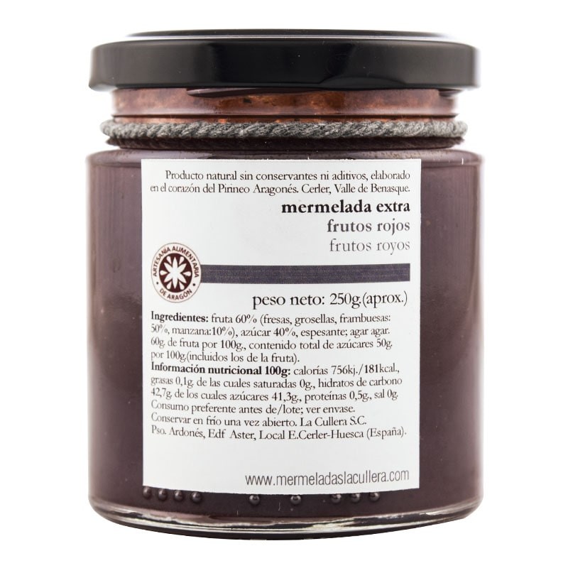 Mermelada de frutos rojos extra La Cullera 250 g Mermelada de frutos rojos extra La Cullera 250 g