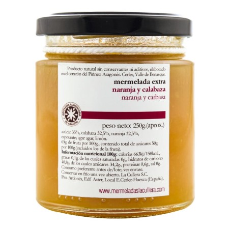 Mermelada de naranja y calabaza extra La Cullera 250 g