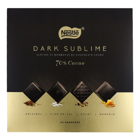 Bombones de chocolate negro Nestle Dark Sublime 20 ud 143 g
