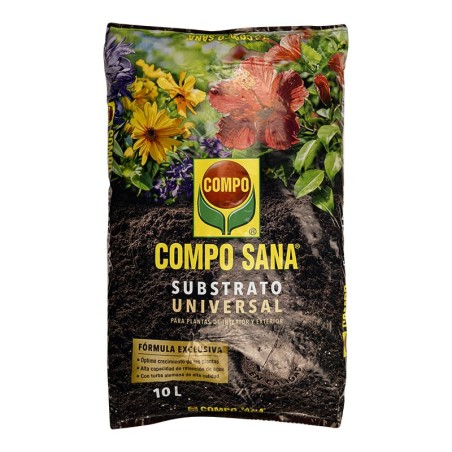 Substrato universal plantas interior y exterior Compo Sana 10 litros