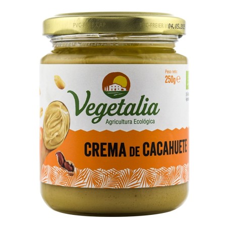 Crema de cacahuete ecológica vegana Vegetalia 250 g