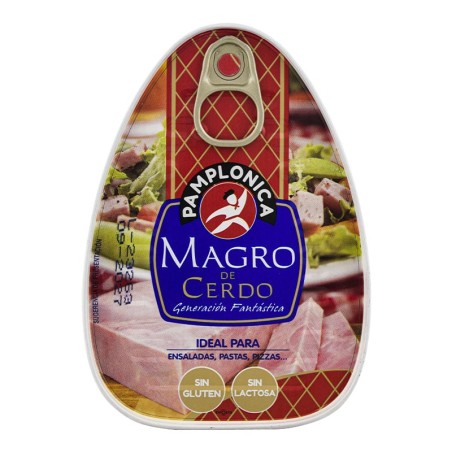 Magro de cerdo cocido en su jugo Pamplonica lata 220 g