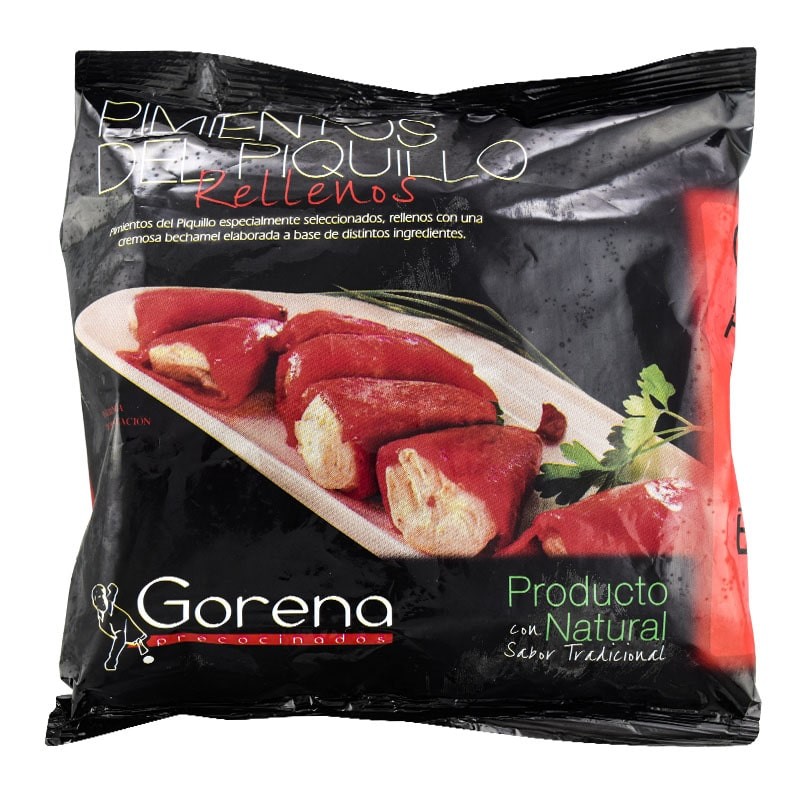 Pimientos del piquillo rellenos de carne Precocinados Gorena 500 g Pimientos del piquillo rellenos de carne Precocinados Gorena 500 g