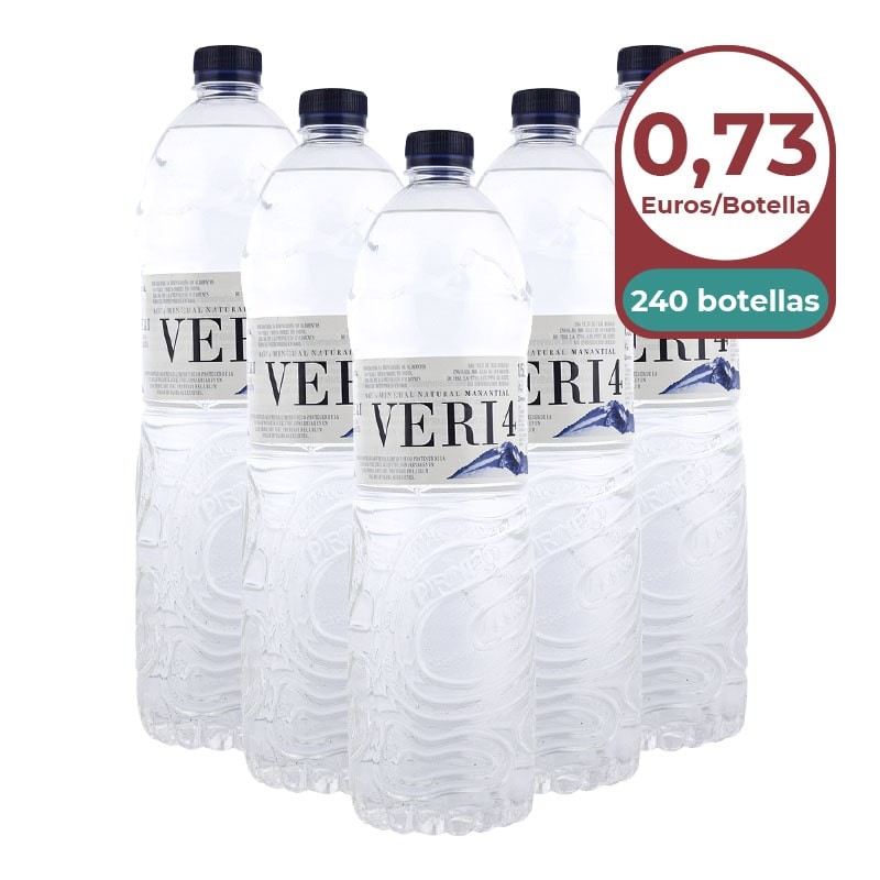 Agua mineral Veri 1.5 litros 20 cajas de 12 botellas