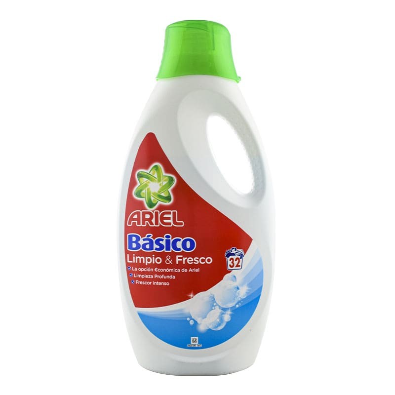 Detergente líquido Ariel Básico Limpio y Fresco 32 lavados Detergente líquido Ariel Básico Limpio y Fresco 32 lavados