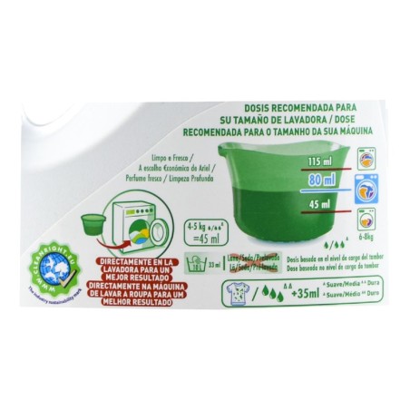 Detergente líquido Ariel Básico Limpio y Fresco 32 lavados