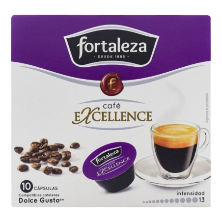 Cápsulas café Fortaleza Excellence compatibles con Dolce Gusto 10 ud