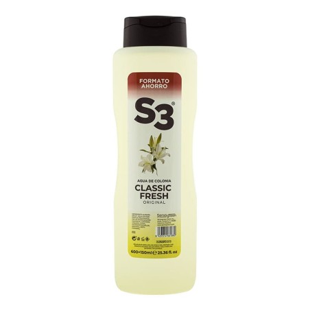 Agua de colonia S3 Classic Fresh 600 + 150 ml