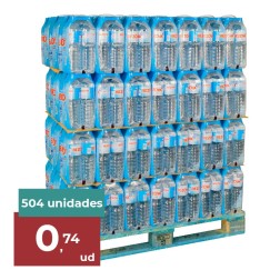 Agua mineral Bezoya 1.5 litros palet 84 packs de 6 botellas