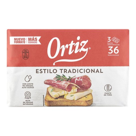 Pan tostado Ortiz estilo tradicional 320 g