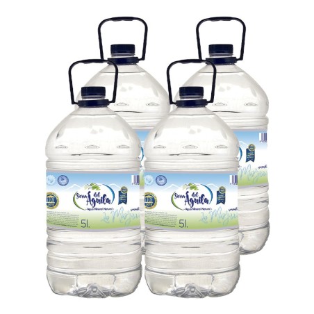 Agua mineral Sierra del Águila 5 litros pack 4 garrafas