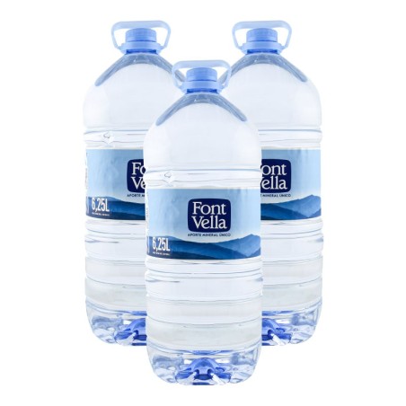Agua mineral Font Vella 6.25 litros pack 3 garrafas