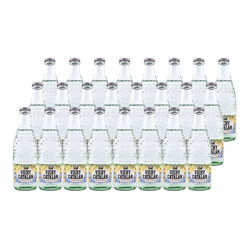 Agua con gas Vichy Catalan 250 ml pack 24 botellas cristal