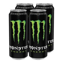 Bebida energética Monster Energy Original 50 cl pack 4 latas