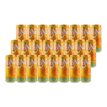 Refresco naranja sin gas Trina 33 cl pack 24 latas