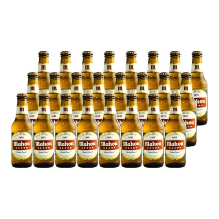 Cerveza Mahou 5 Estrellas 25 cl pack 24 botellines