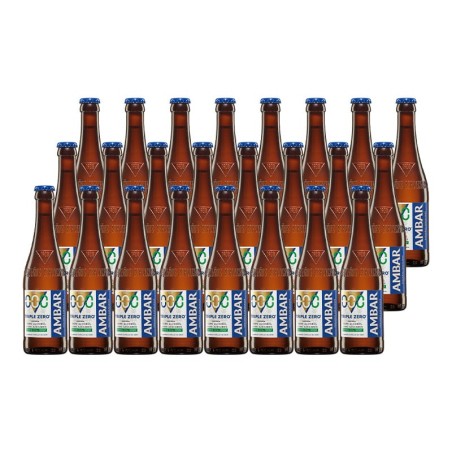 Cerveza Ambar Triple Zero 25 cl pack 24 botellines