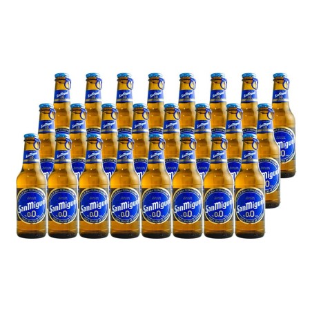 Cerveza San Miguel 0.0 25 cl pack 24 botellines