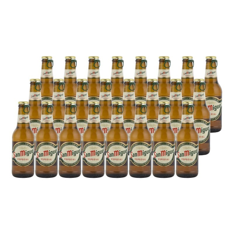 Cerveza San Miguel Especial 25 cl pack 24 botellines