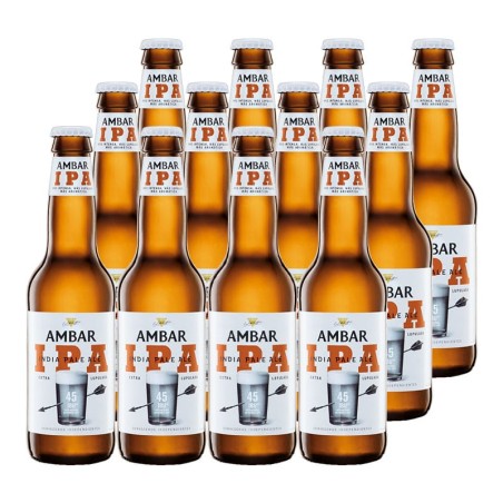 Cerveza Ambar IPA 33 cl pack 12 botellines