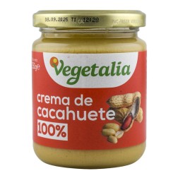 Crema de cacahuete ecológica vegana Vegetalia 250 g