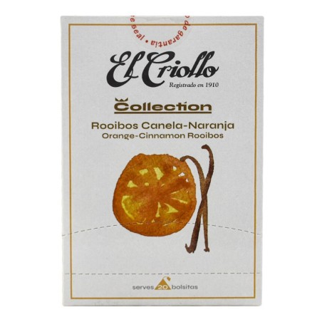 Rooibos canela y naranja El Criollo 20 bolsitas