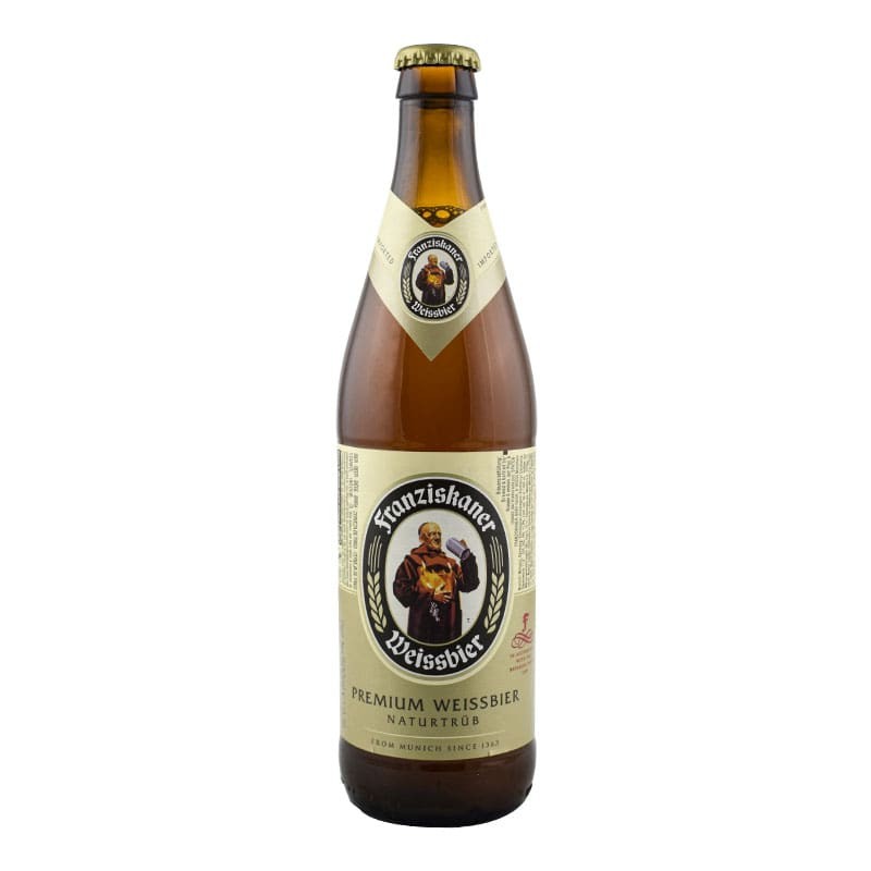 Cerveza de trigo Franziskaner Weissbier Naturtrüb 500 ml Cerveza de trigo Franziskaner Weissbier Naturtrüb 500 ml