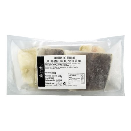 Lomos de bacalao al punto de sal Skandic 800 g