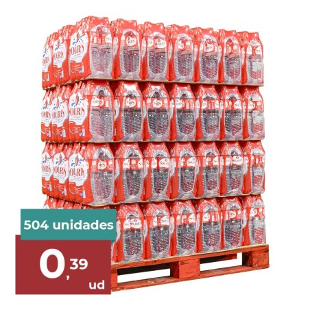 Agua mineral Solares 1.5 litros palet 84 packs de 6 botellas