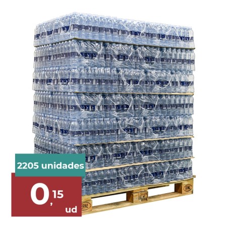 Agua mineral Insalus 330 ml palet 63 packs de 35 botellas