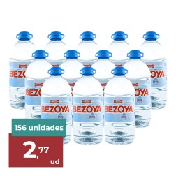 Agua mineral Bezoya 5 litros palet 52 cajas de 3 garrafas