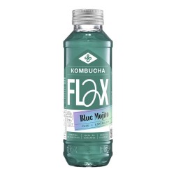 Kombucha yuzu y espirulina Blue Mojito Flax & Kale botella 330 ml