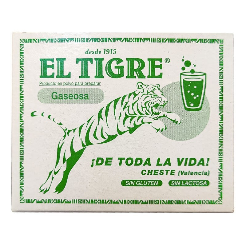 Refresco gaseosa El Tigre 8 sobres caja 39 g Refresco gaseosa El Tigre 8 sobres caja 39 g
