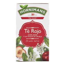 Té rojo con anís y un toque de ciruela Hornimans caja 20 bolsitas