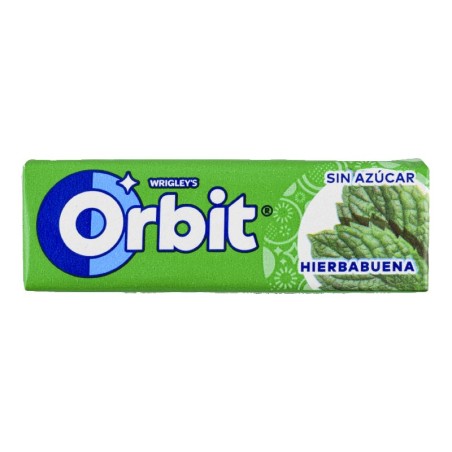 Chicles de hierbabuena sin azúcar Orbit paquete 10 ud 14 g