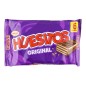 Barrita de barquillo cubierto de chocolate con leche relleno de cacao Huesitos Original 6 ud 120 g Barrita de barquillo cubierto de chocolate con leche relleno de cacao Huesitos Original 6 ud 120 g