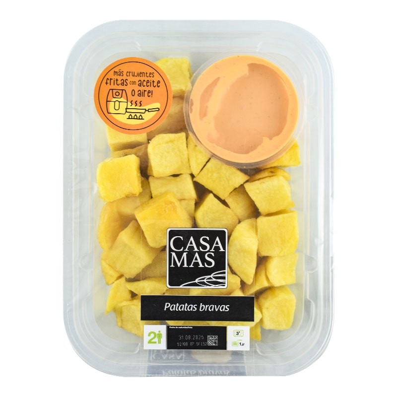 Patatas bravas Casa Mas bandeja 290 g Patatas bravas Casa Mas bandeja 290 g