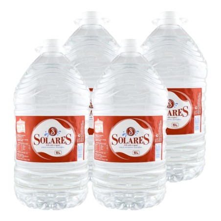 Agua mineral Solares 5 litros pack 4 garrafas