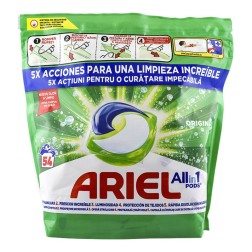 Detergente Ariel Pods Todo en 1 Original 54 cápsulas