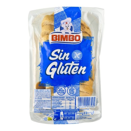 Pan de molde blanco con corteza sin gluten sin lactosa Bimbo 300 g