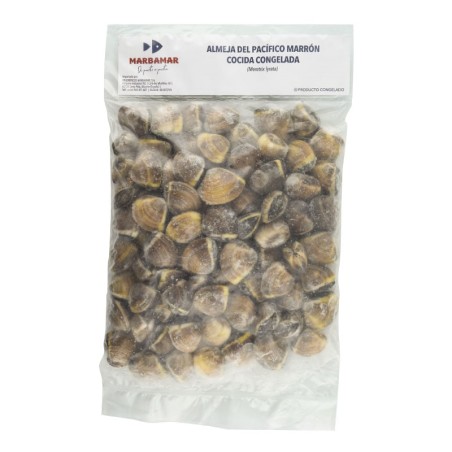 Almeja marrón entera cocida 60/80 piezas Marbamar 1 kg