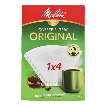 Filtros de café 1x4 Melitta Original caja 40 ud