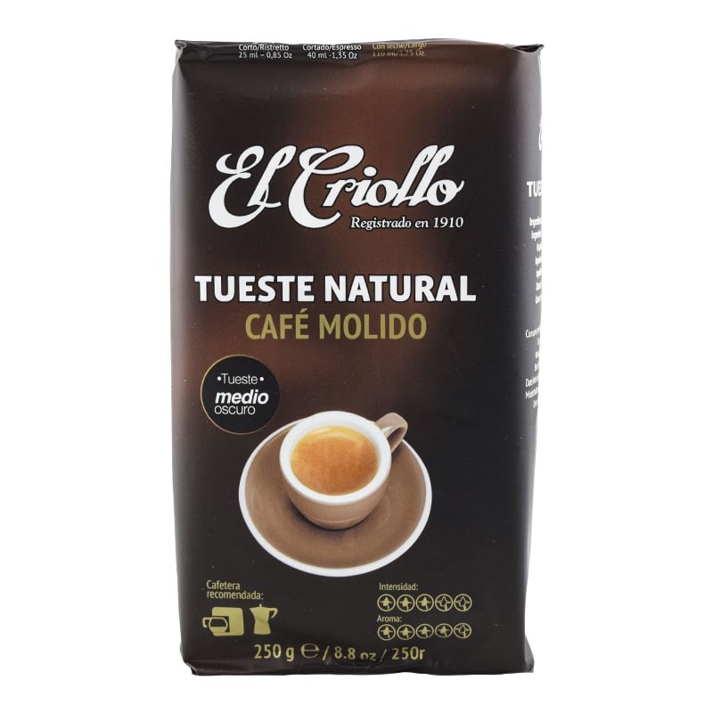 Café molido natural El Criollo 250 g