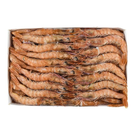 Gamba blanca de Huelva cruda caja 1.1 kg