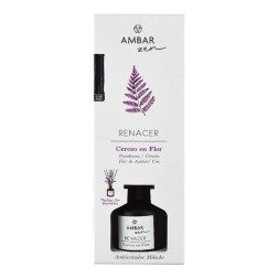 Ambientador mikado aroma cerezo en flor Ambar Zen Renacer frasco 40 ml