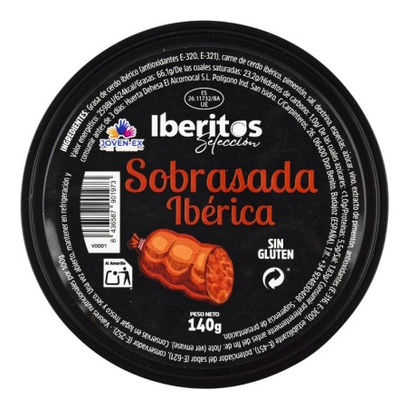 Sobrasada ibérica sin gluten Iberitos lata 140 g